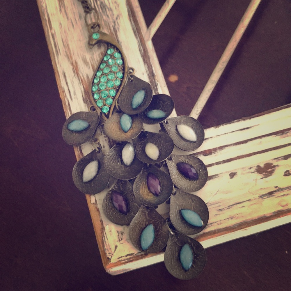 Colorful Peacock Necklace